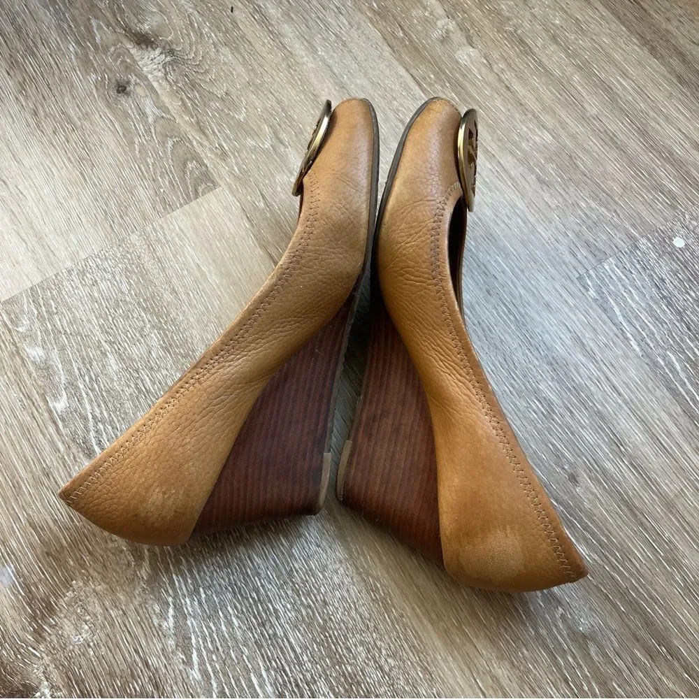 Tory Burch Leather Wedge Heel